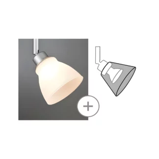 Biały szklany klosz Wolbi z serii DecoSystems