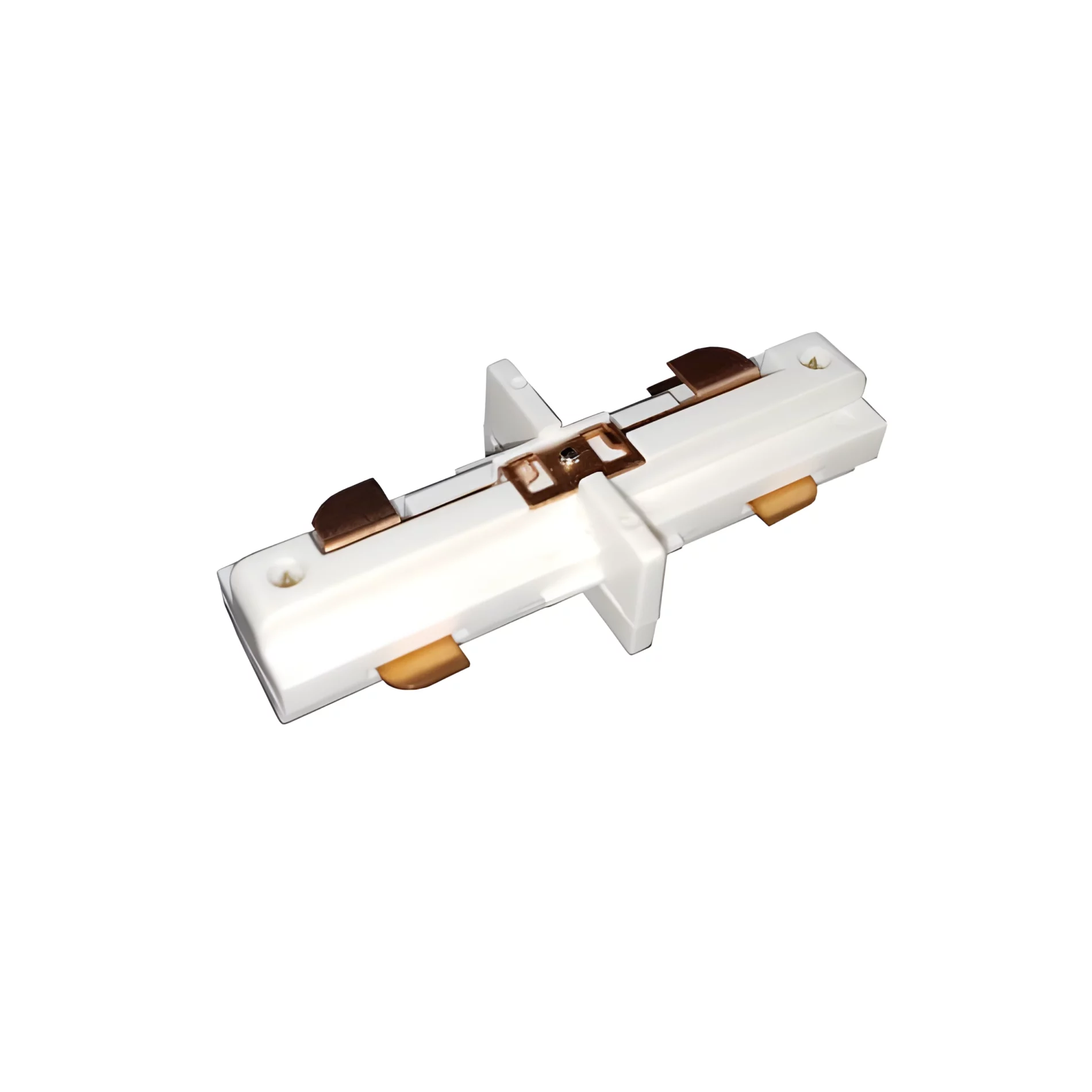 Biały liniowy łącznik do systemu szynowego Light Prestige 1F
