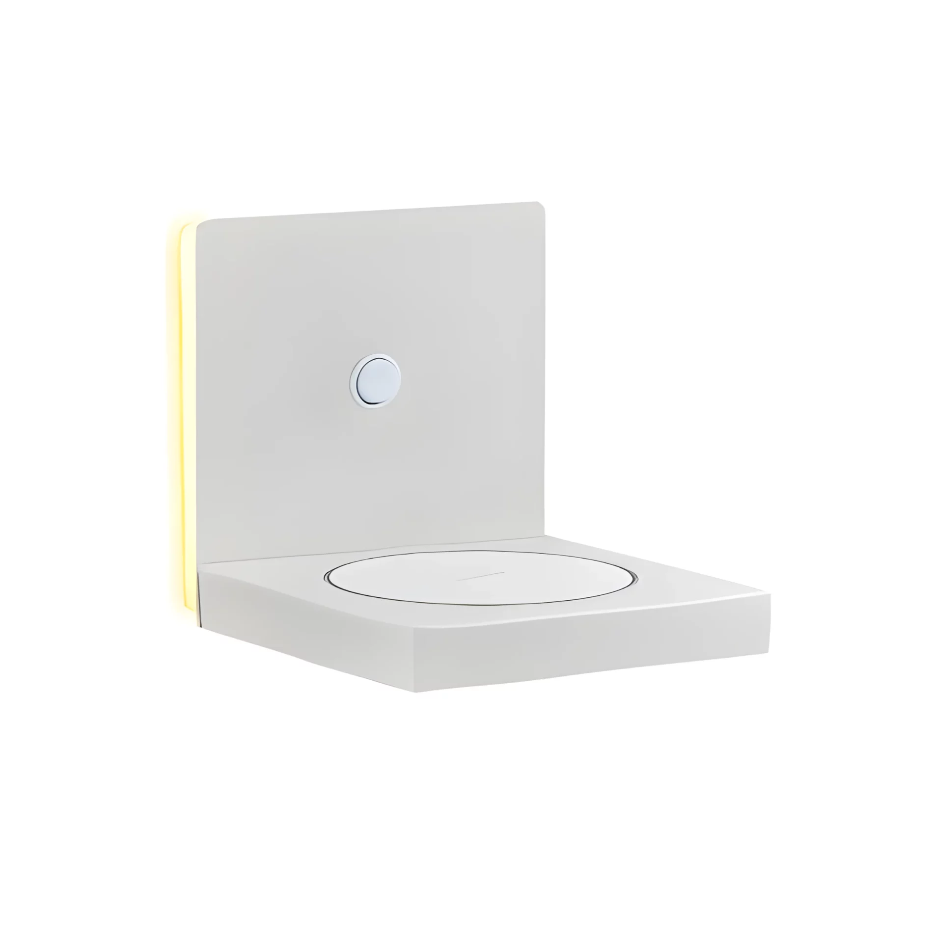 Biały kinkiet Zanzibar z LED i ładowarką indukcyjną