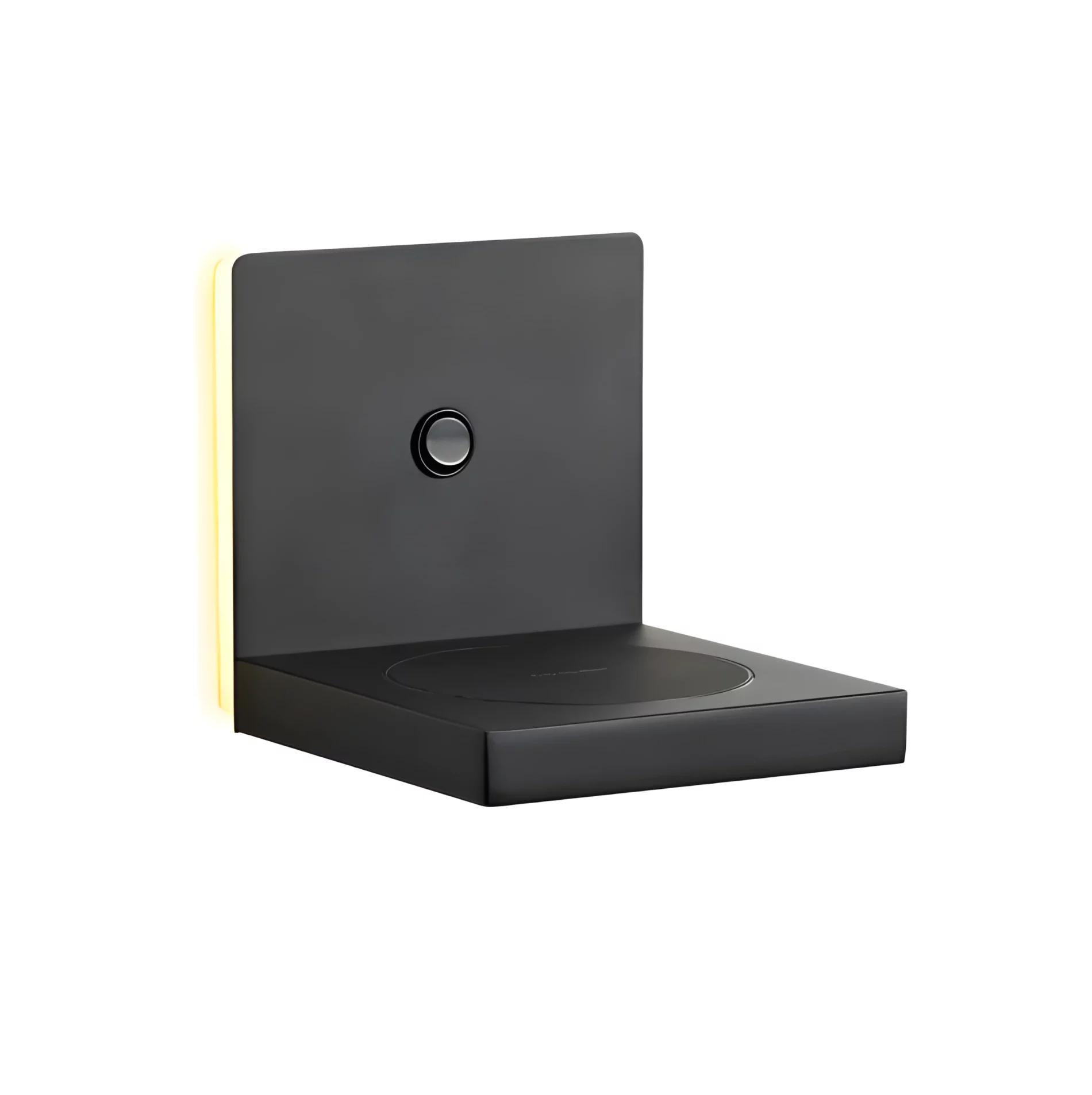 Czarny kinkiet Zanzibar z LED i wbudowaną ładowarką indukcyjną