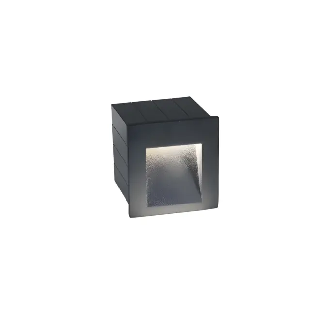 Ścienna lampa Step – LED, IP44, kolor grafitowy