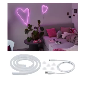 Różowy neonowy wąż LED Colorflex USB o długości 1 metra