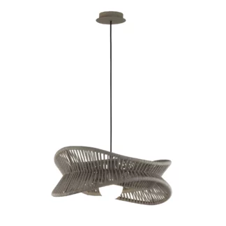 Duża wisząca lampa Polinesia IP44 do oświetlenia tarasu