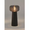 Elegancka lampa stołowa Faro z ceramiczną podstawą