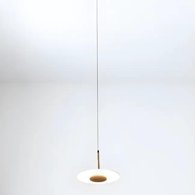 Nowoczesna wisząca lampa Orion z czarnym kloszem i oświetleniem LED