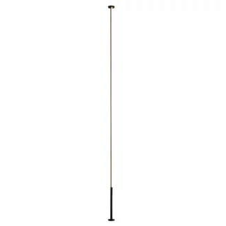 Czarna listwa LED Vertical L – lampa sufitowa.