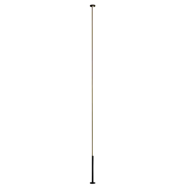 Czarna listwa LED Vertical L – lampa sufitowa.