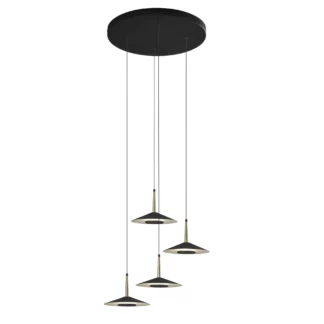 Okrągła lampa wisząca Orion z czterema kloszami LED