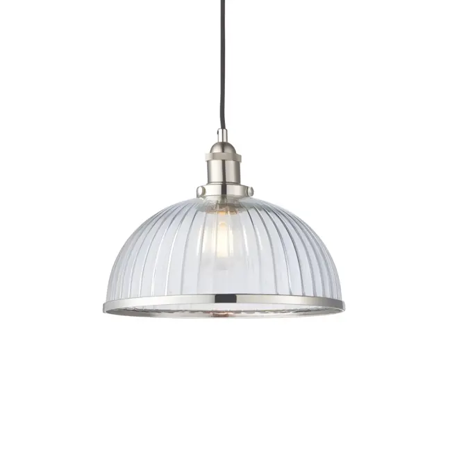 Industrialna lampa wisząca Hansen z dużym kloszem