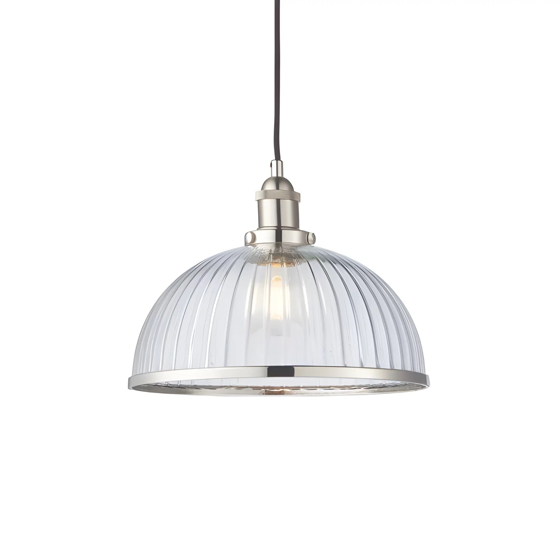 Industrialna lampa wisząca Hansen z dużym kloszem