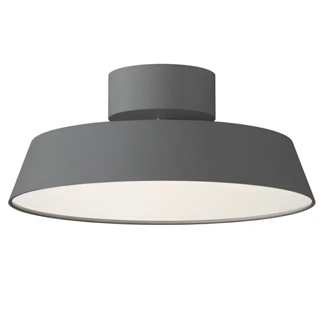 Szara lampa sufitowa Kaito od Nordlux z regulowanym kloszem