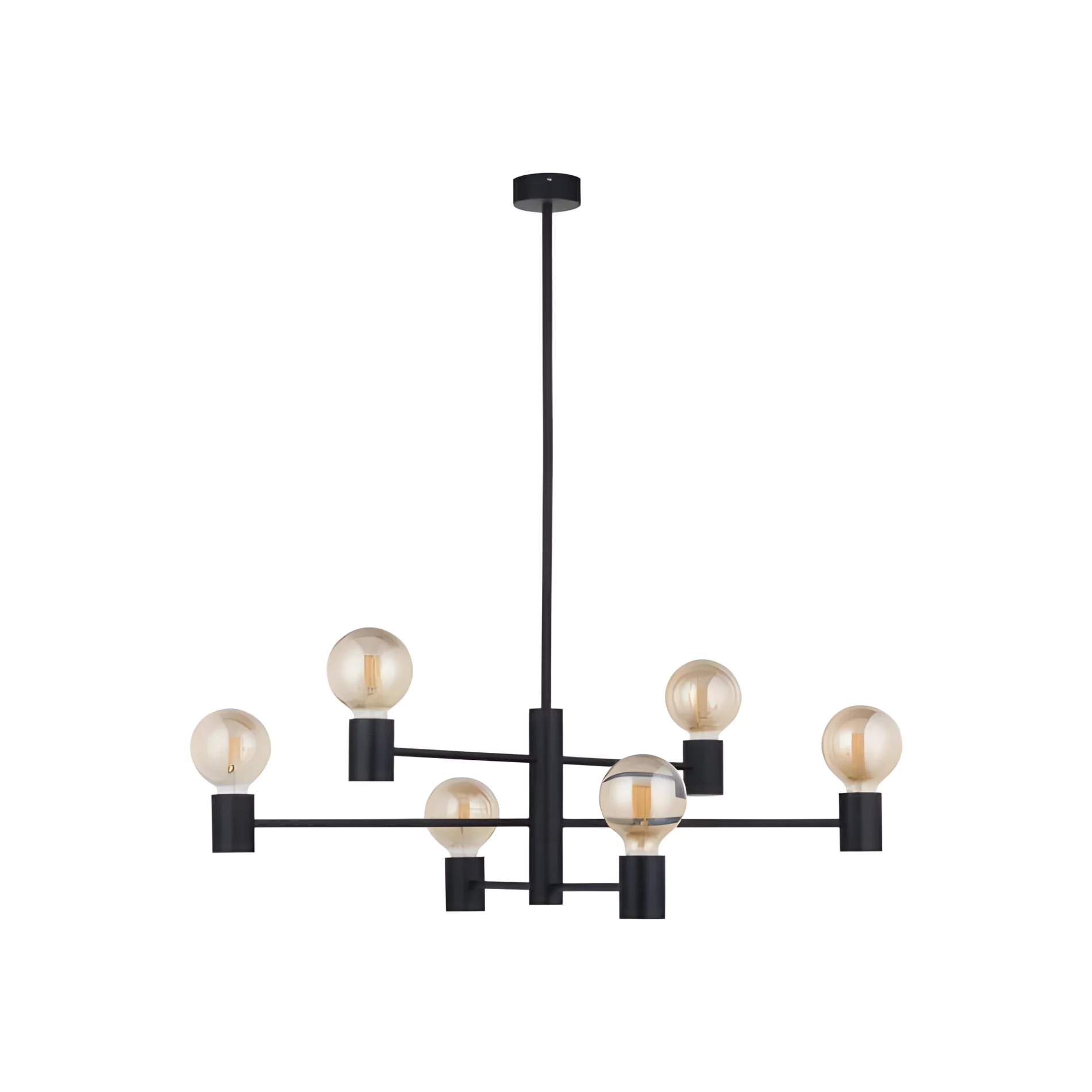 Czarna lampa wisząca Radius VI