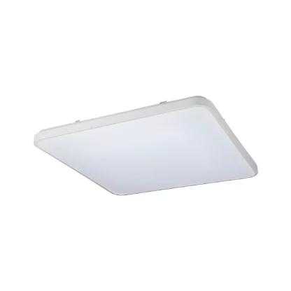 Duży biały plafon Agnes Square L LED o wymiarze 63 cm