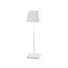 Przenośna lampa LED Mahe w białym kolorze z funkcją ładowania