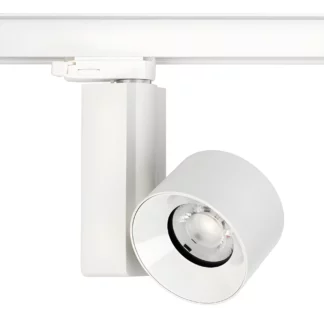 Biała lampa sufitowa Nea do systemu szynowego CTLS, 4000K