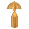 Stylowa złota lampa stołowa Nova w kształcie grzybka