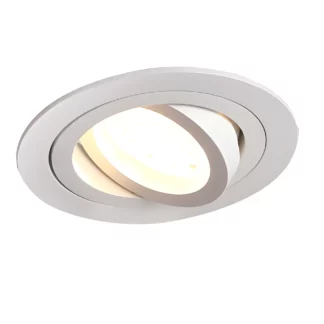 Białe podtynkowe oczko sufitowe Signal