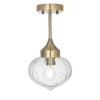 Stylowa lampa sufitowa Addington w odcieniu antycznego mosiądzu