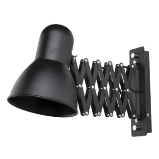 Czarny kinkiet Harmony z wydłużonym ramieniem