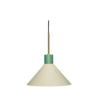 Zielona, nowoczesna lampa wisząca Crayon