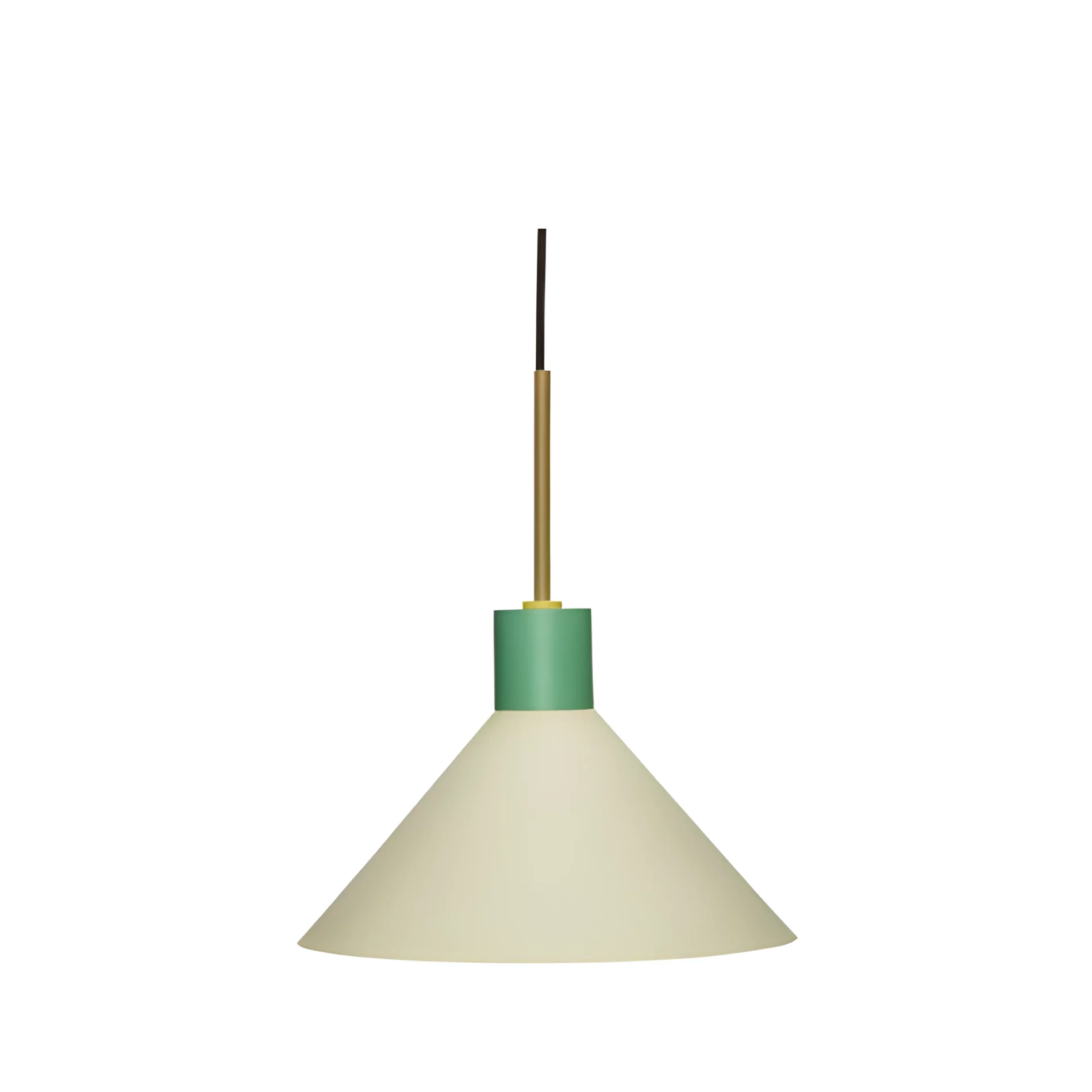 Zielona, nowoczesna lampa wisząca Crayon