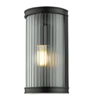 Czarny kinkiet Anund - IP44, do łazienki