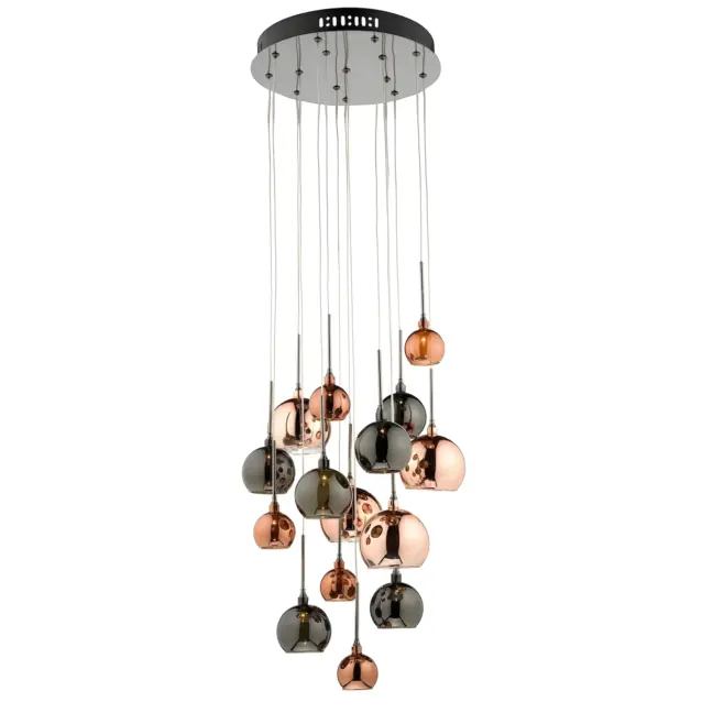 Lampa wisząca Aurelia w tonacjach miedzi i brązu