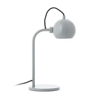 Miętowa, błyszcząca lampa stołowa Ball Single