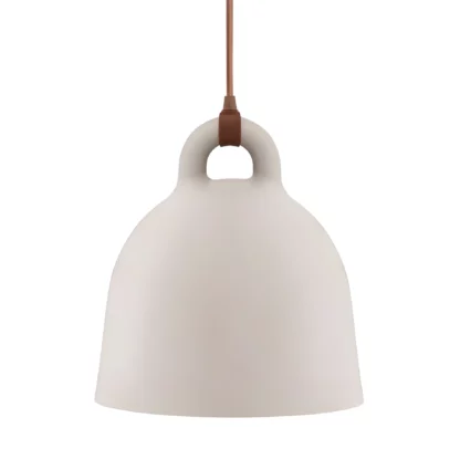 Wisząca lampa Bell L z metalowym kloszem i długim przewodem