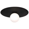 Lampa wisząca lub kinkiet Cape Town w kształcie czarnego dysku