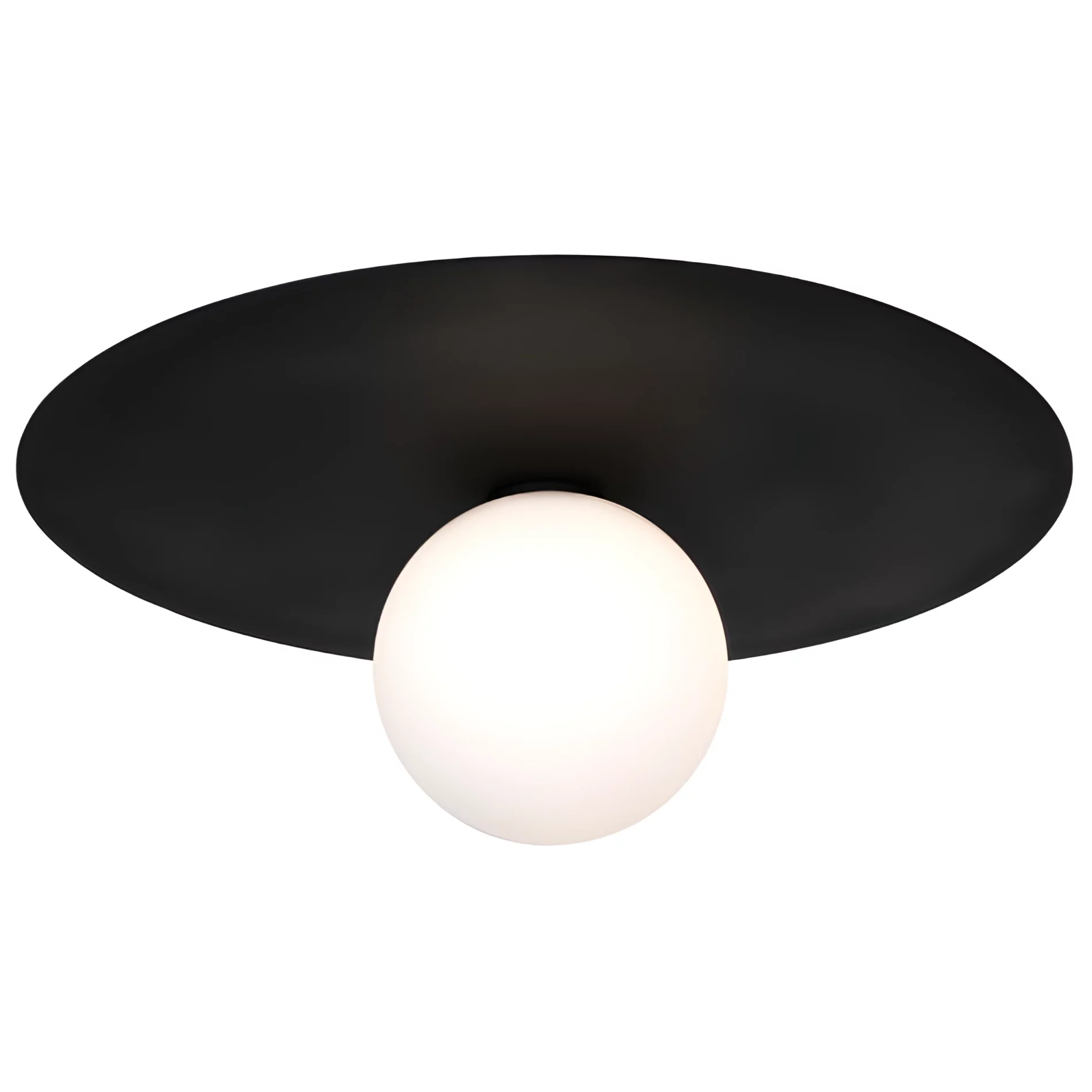 Lampa wisząca lub kinkiet Cape Town w kształcie czarnego dysku