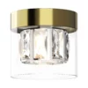 Stylowa lampa sufitowa Gem w odcieniu antycznego brązu
