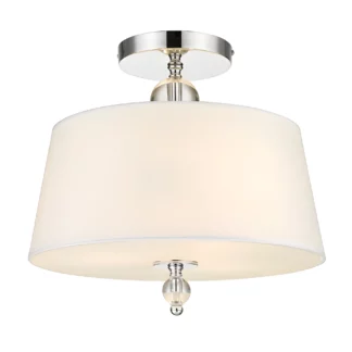 Lampa sufitowa Cancun z białym abażurem