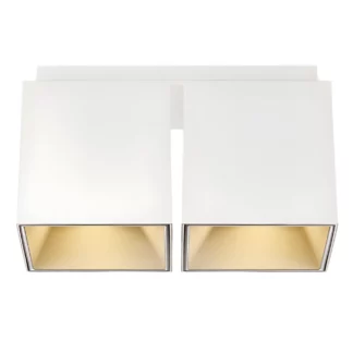 Biała, podwójna lampa sufitowa Ethan od Nordlux