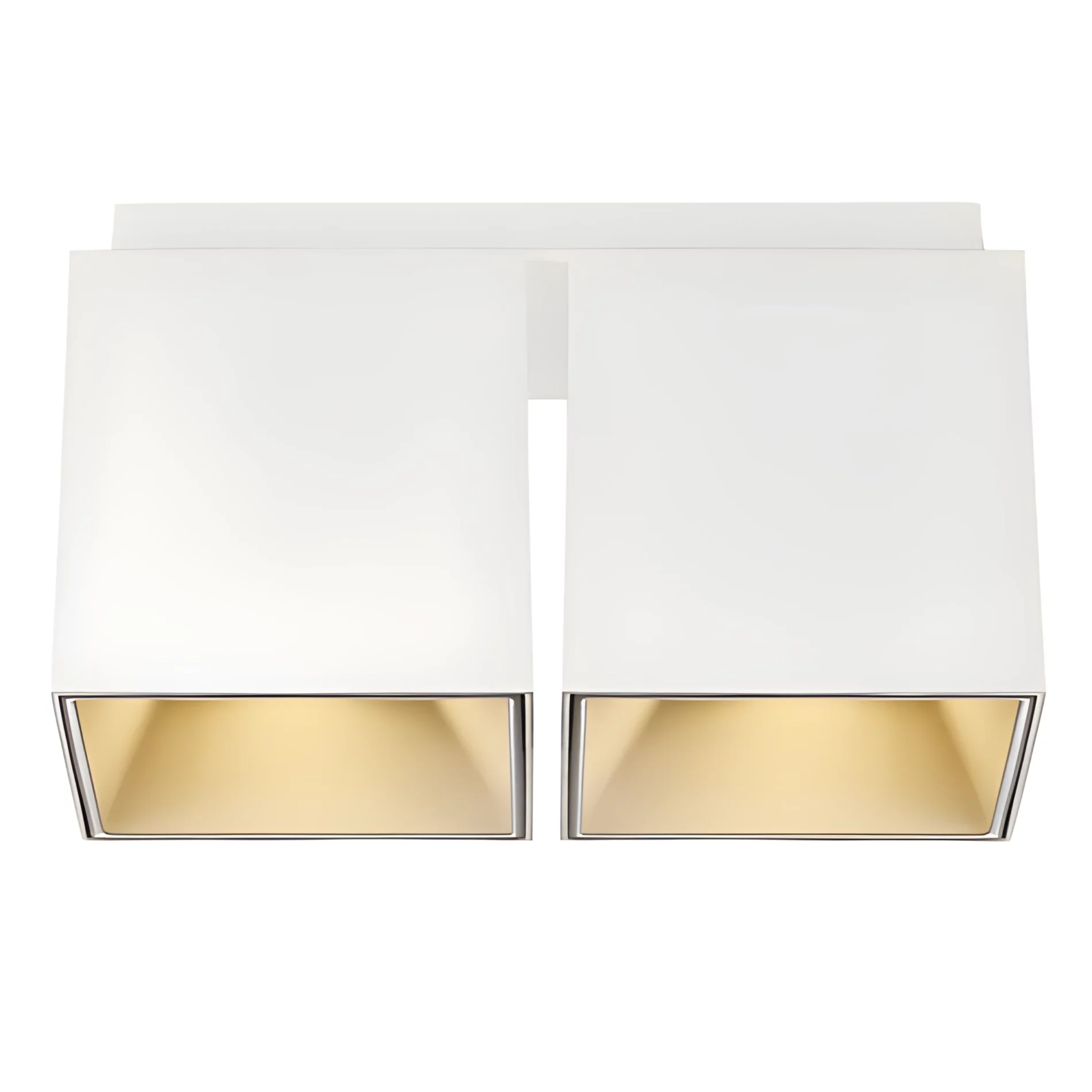 Biała, podwójna lampa sufitowa Ethan od Nordlux