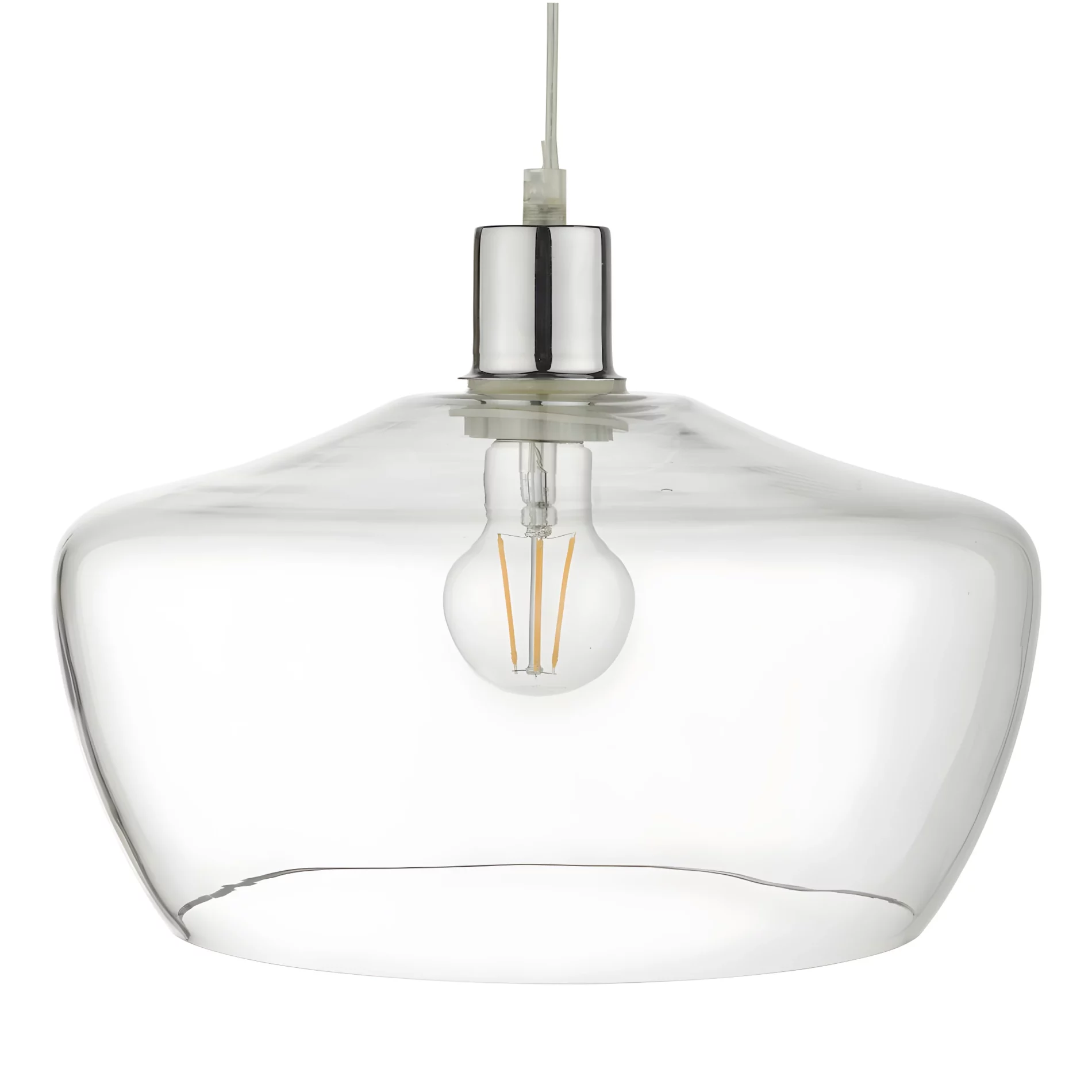 Przezroczysty szklany klosz Fidella