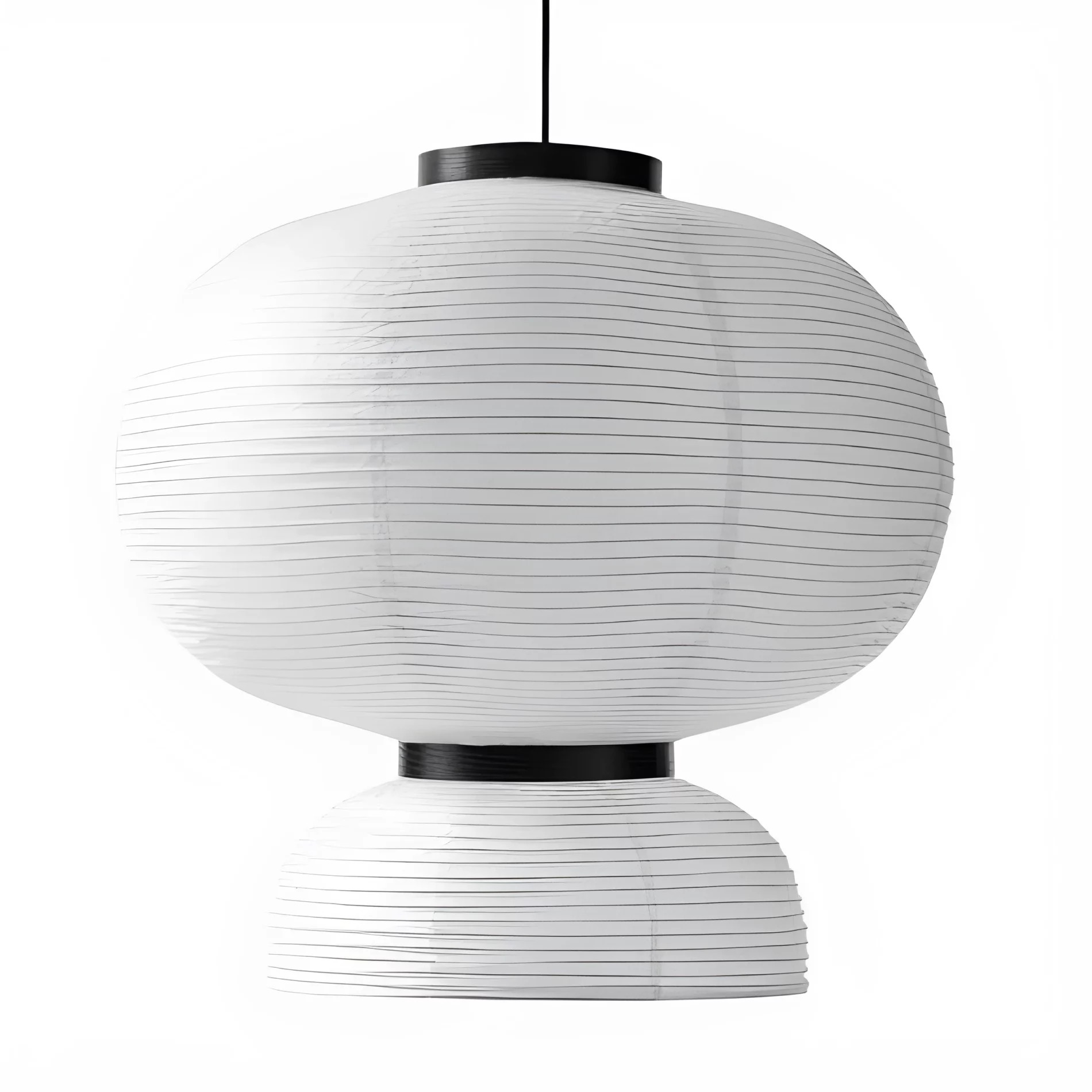 Duży lampion wiszący Formakami JH5 inspirowany stylem japandi