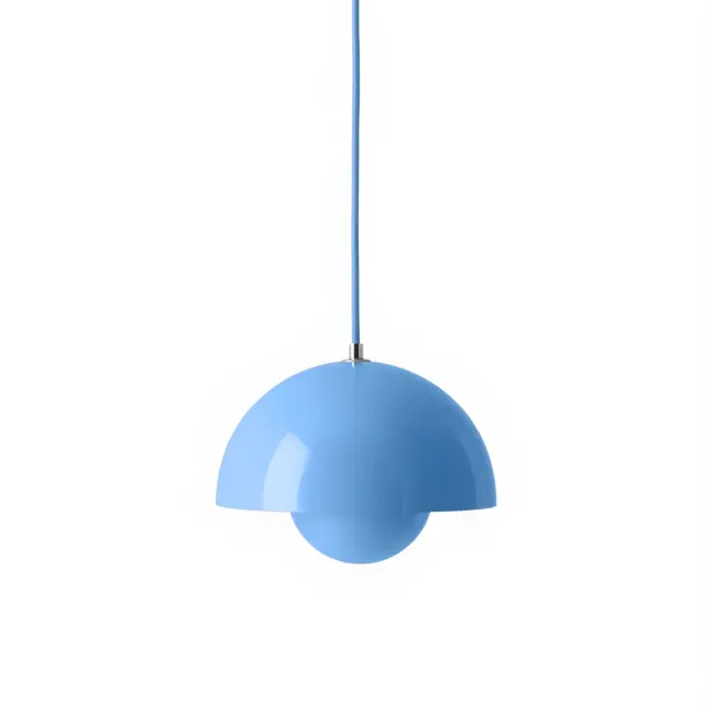 Niebieska wisząca lampa Flowerpot VP1 o średnicy 23 cm