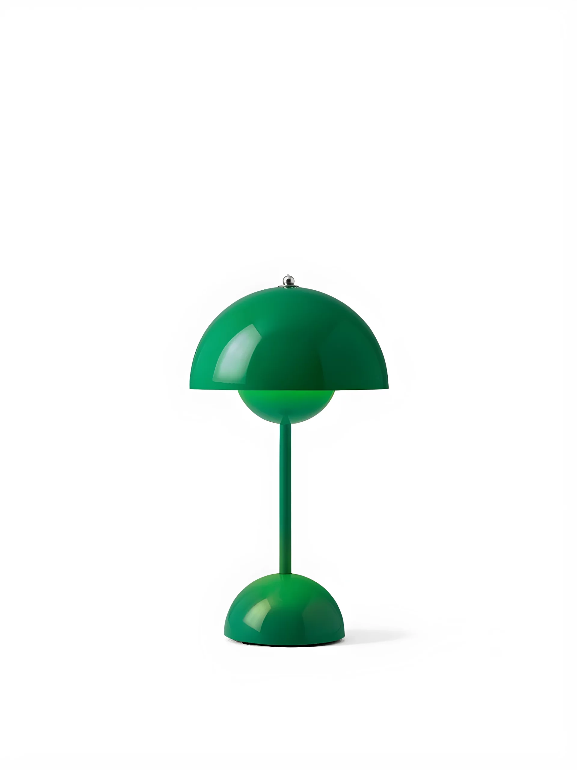 Przenośna lampa stołowa Flowerpot VP9 w kolorze Signal Green ze ściemniaczem