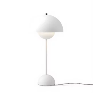 Stylowa biała lampa stołowa Flowerpot VP3