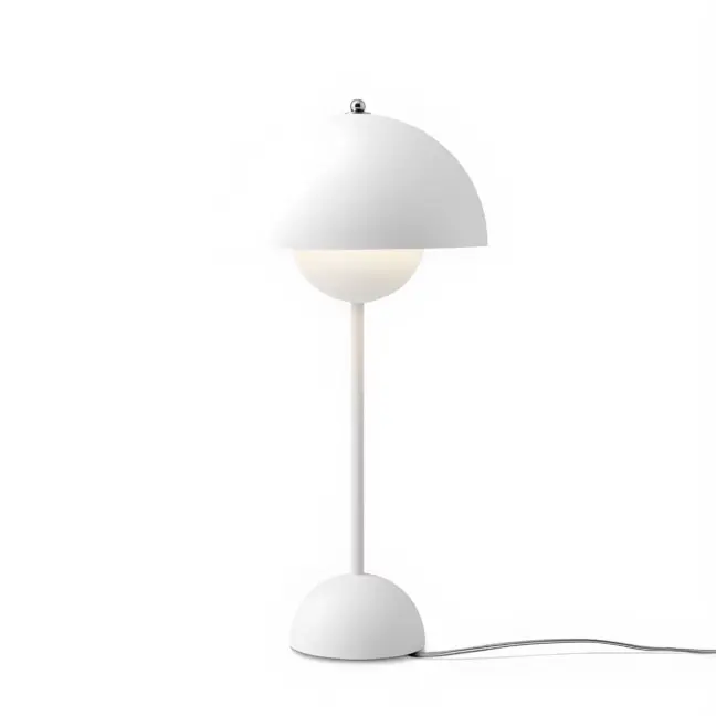 Stylowa biała lampa stołowa Flowerpot VP3