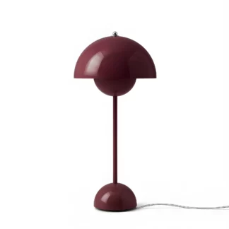 Stołowa lampa Flowerpot VP3 w kolorze Dark Plum