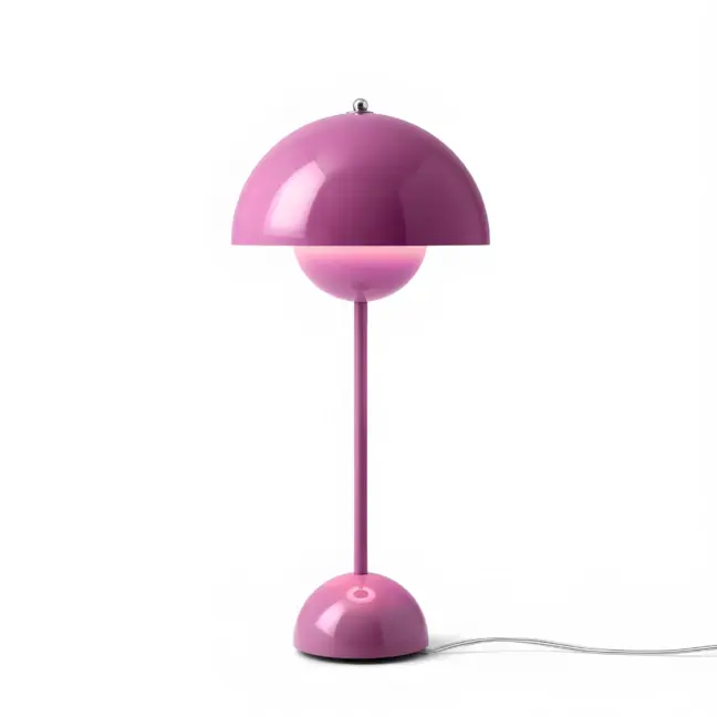 Nowoczesna różowa lampa stołowa Flowerpot VP3