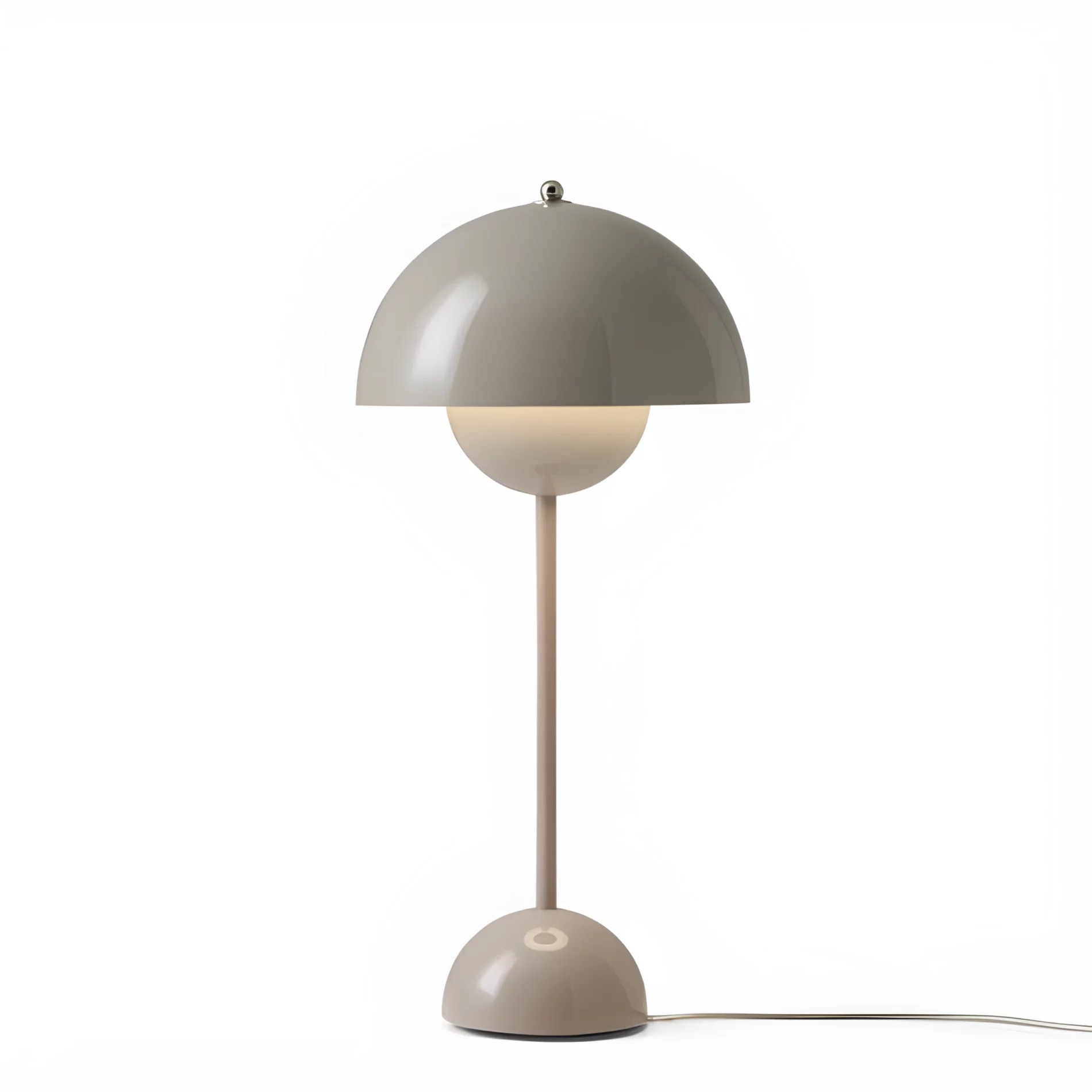 Nowoczesna beżowo-szara lampa stołowa Flowerpot VP3