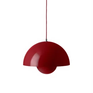 Czerwona wisząca lampa Flowerpot VP7 o średnicy 37 cm