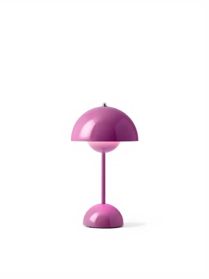 Stołowa lampa Flowerpot VP9 w kolorze Tangy Pink z funkcją ściemniania