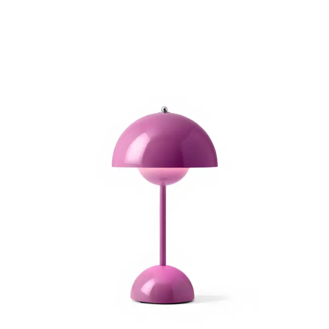 Stołowa lampa Flowerpot VP9 w kolorze Tangy Pink z funkcją ściemniania