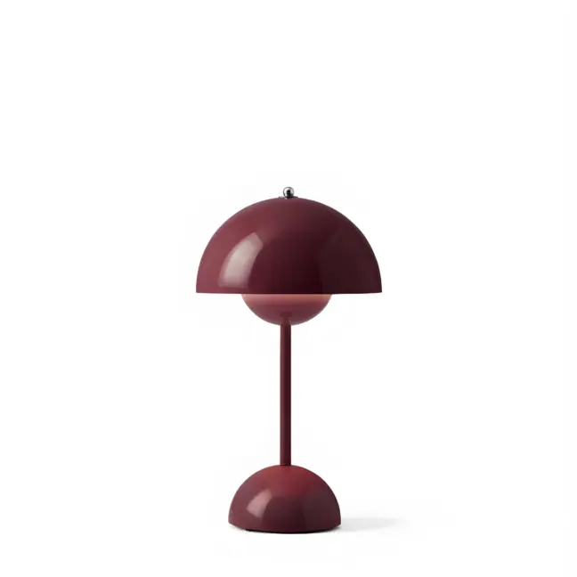 Przenośna lampa stołowa Flowerpot VP9 w kolorze ciemnej śliwki