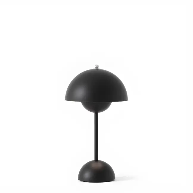 Nowoczesna przenośna lampa Flowerpot VP9 w matowej czerni