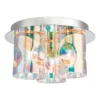 Lampa sufitowa INTER 3 z iryzowanym szkłem